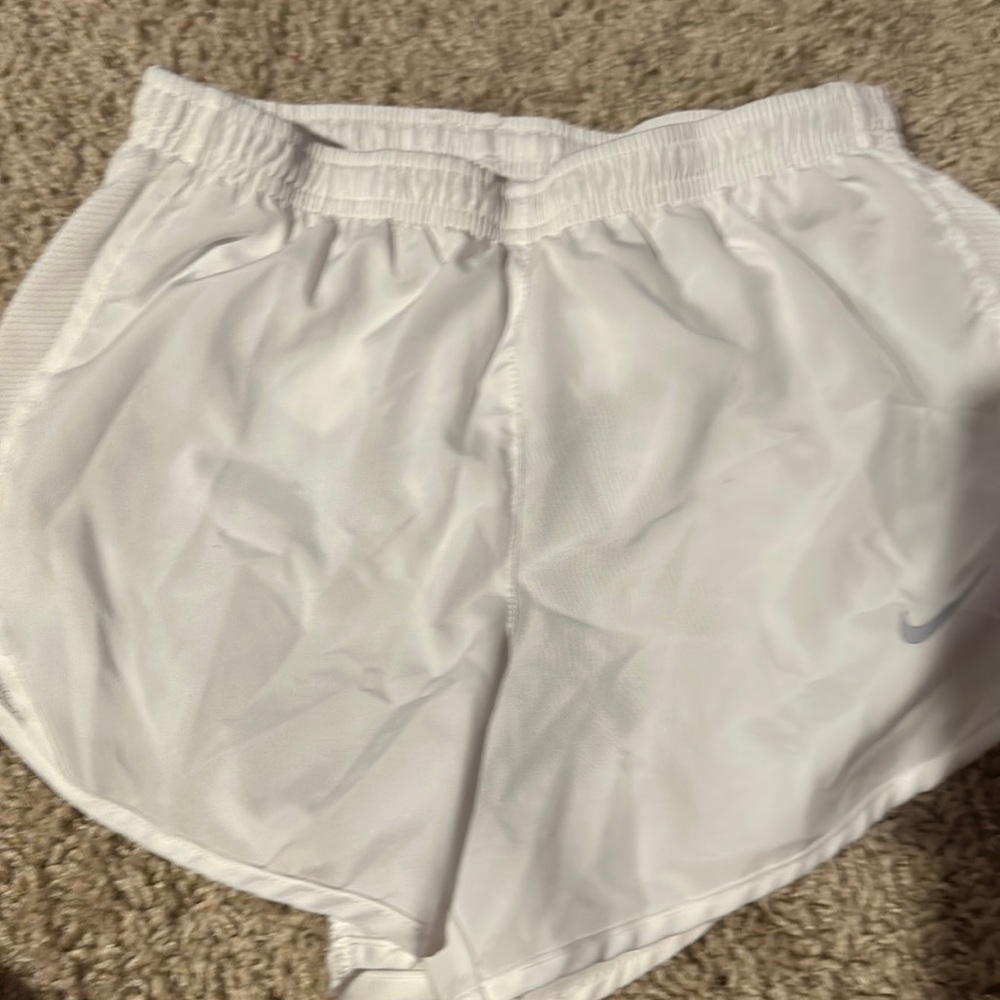 White Nike Dry Fit Shorts